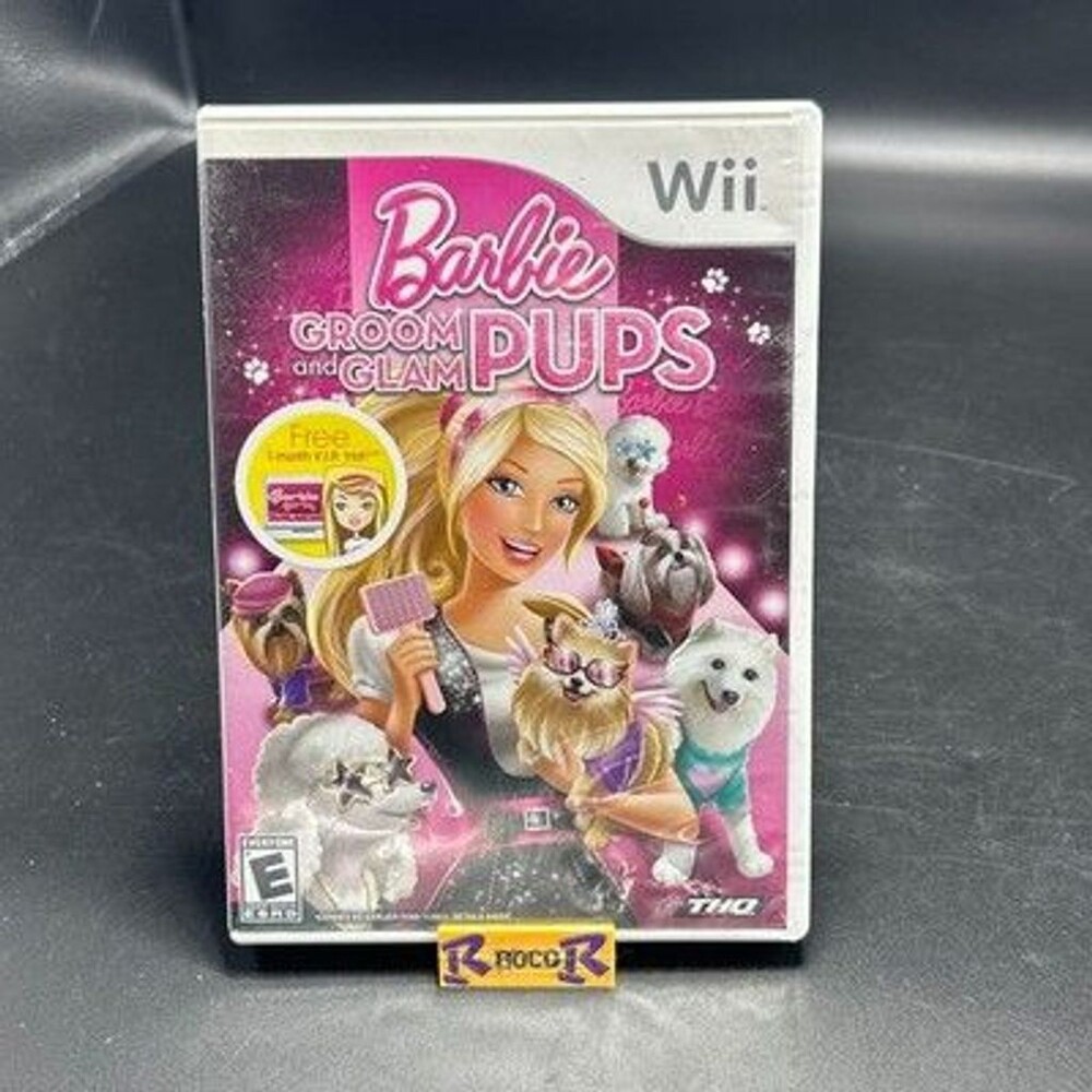 Barbie: Groom and Glam Pups Wii (Nintendo Wii, 2010) Complete CIB